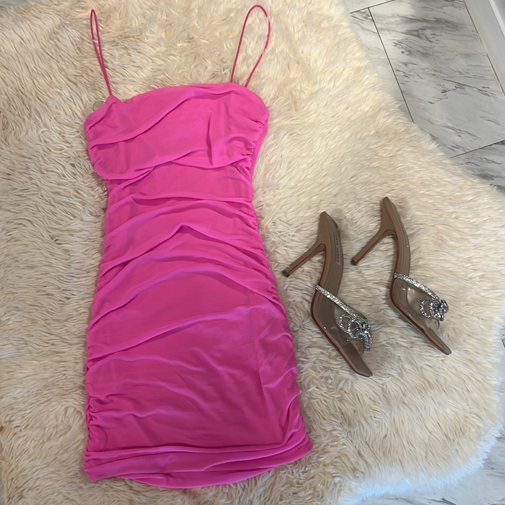 Princess Polly Hot pink mini dress, 0